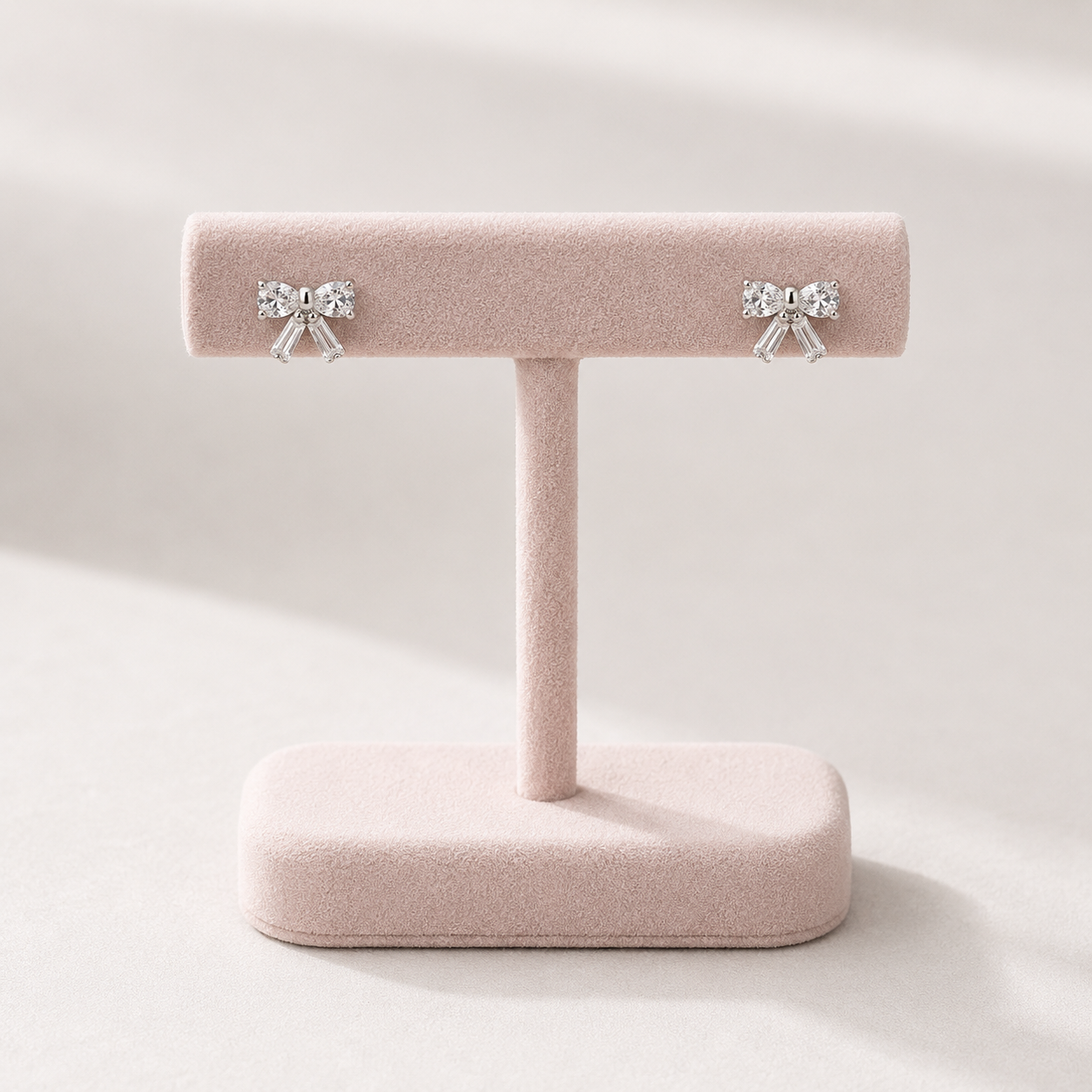 Baguette Bow Studs by AZ Essentials