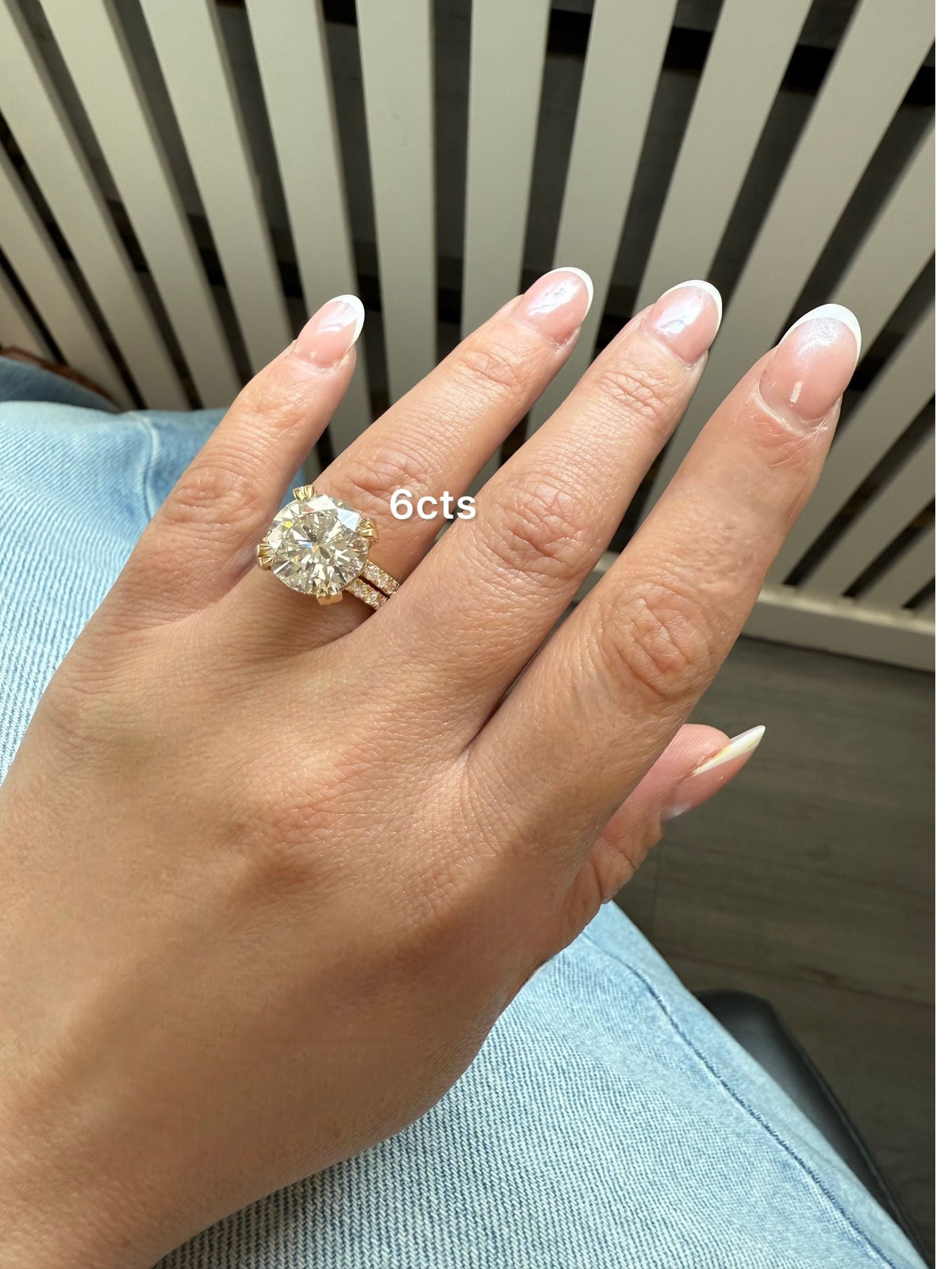 Lab-Grown Round Diamond Split Shank Engagement Ring