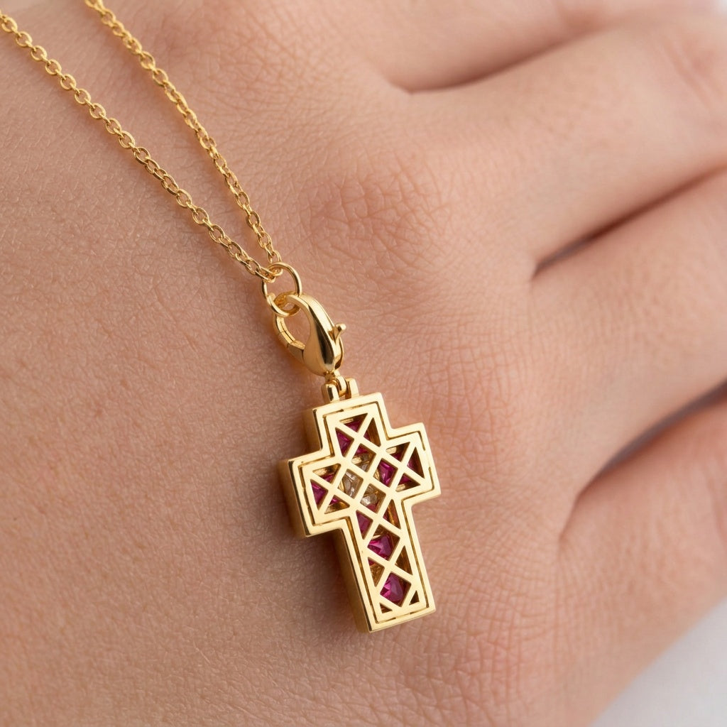 Reina Cross Necklace by Thalia