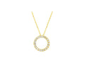 Lab Grown Open Circle Diamond Pendant