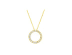 Lab Grown Open Circle Diamond Pendant