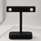 Classic Round Pavé Studs by AZ Essentials
