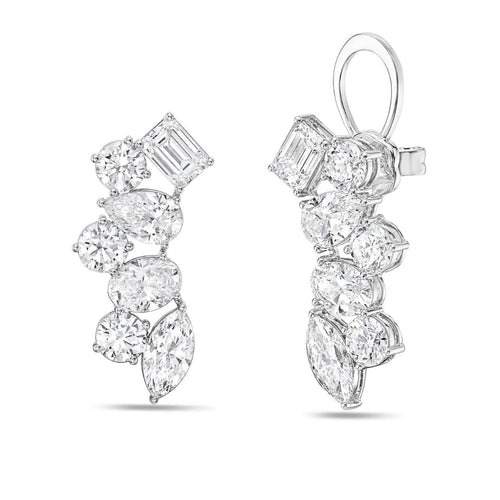 Lab Grown Multi-Cut Diamond Ear Crawlers
