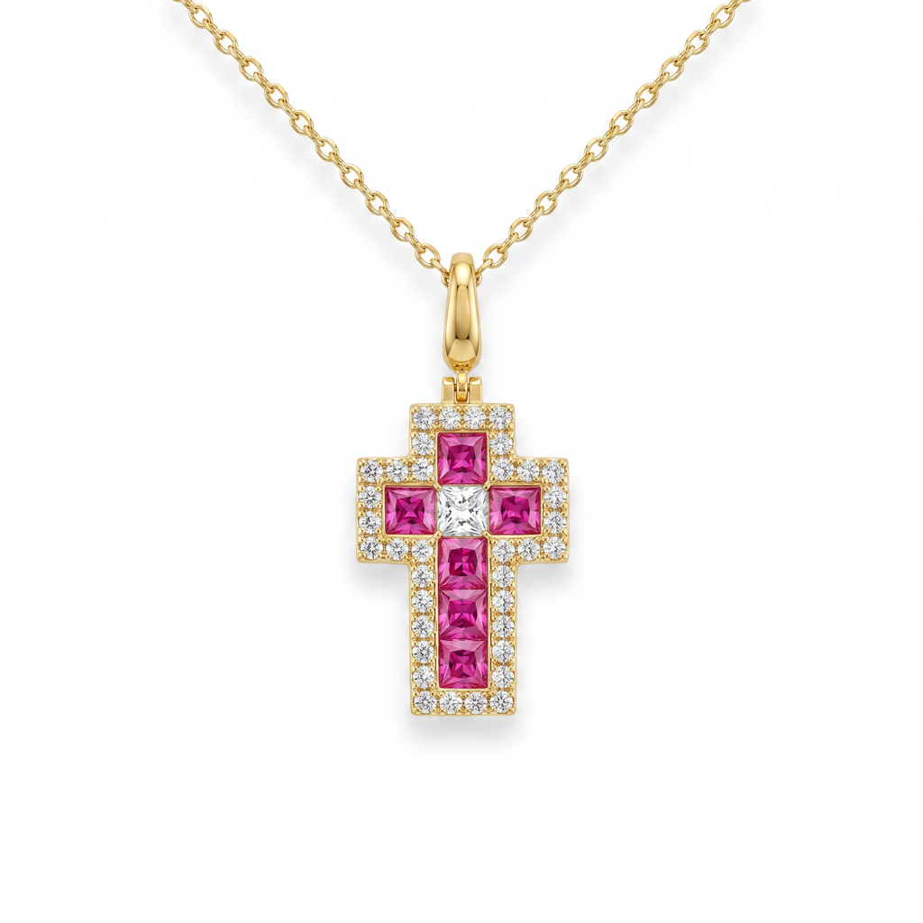 Reina Cross Necklace by Thalia