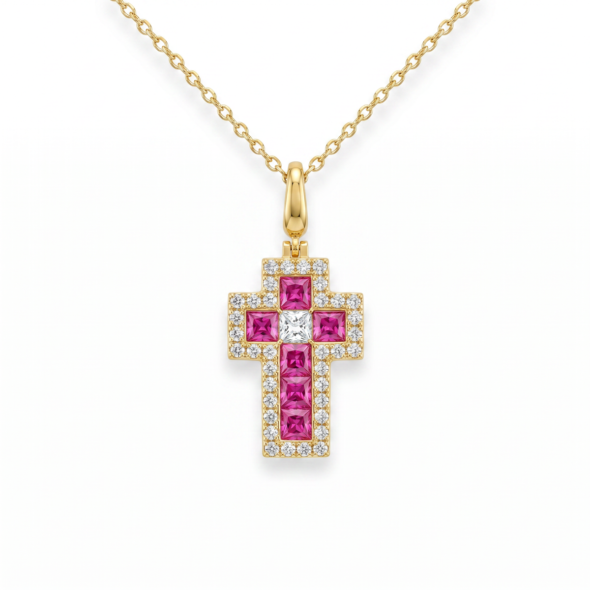 Reina Cross Necklace by Thalia