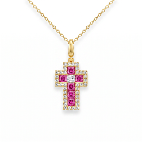 Reina Cross Necklace by Thalia