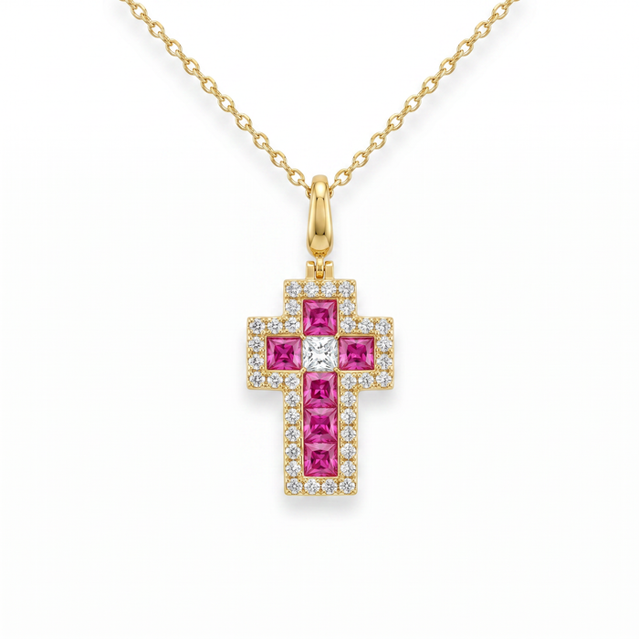 Reina Cross Necklace by Thalia