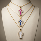 Reina Cross Necklace by Thalia