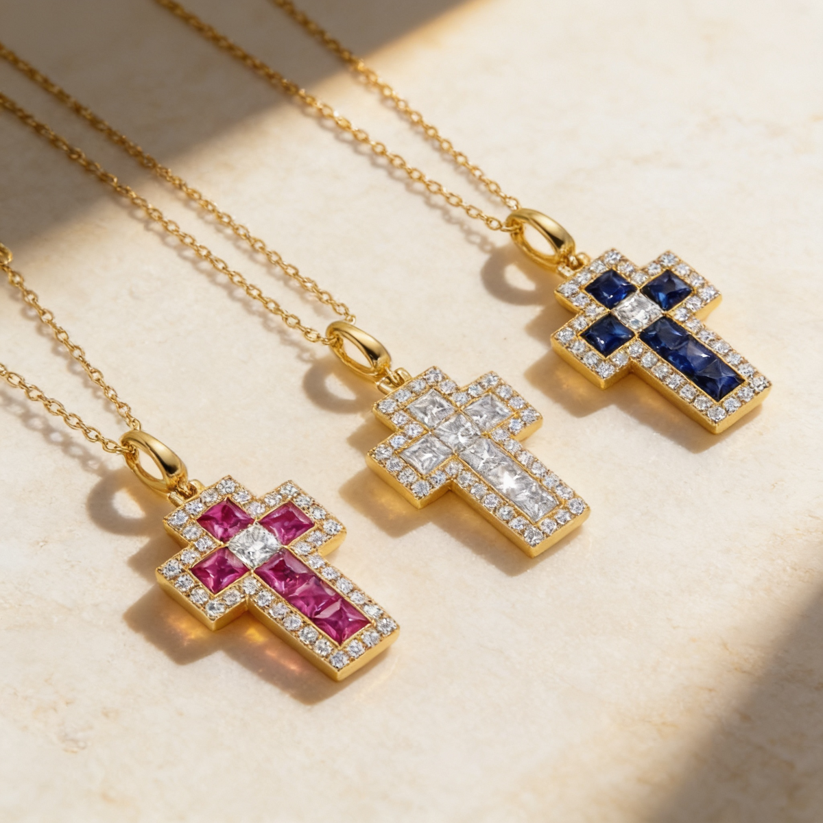Reina Cross Necklace by Thalia