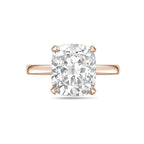 Lab-Grown Cushion-Cut Diamond Solitaire Engagement Ring