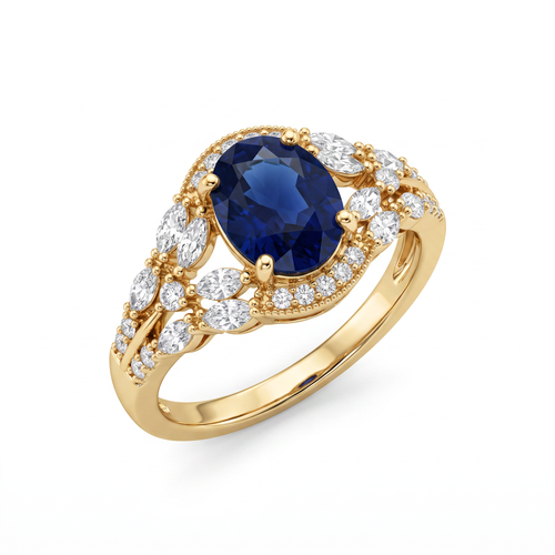 Regal Blue Ring by AZ Essentials