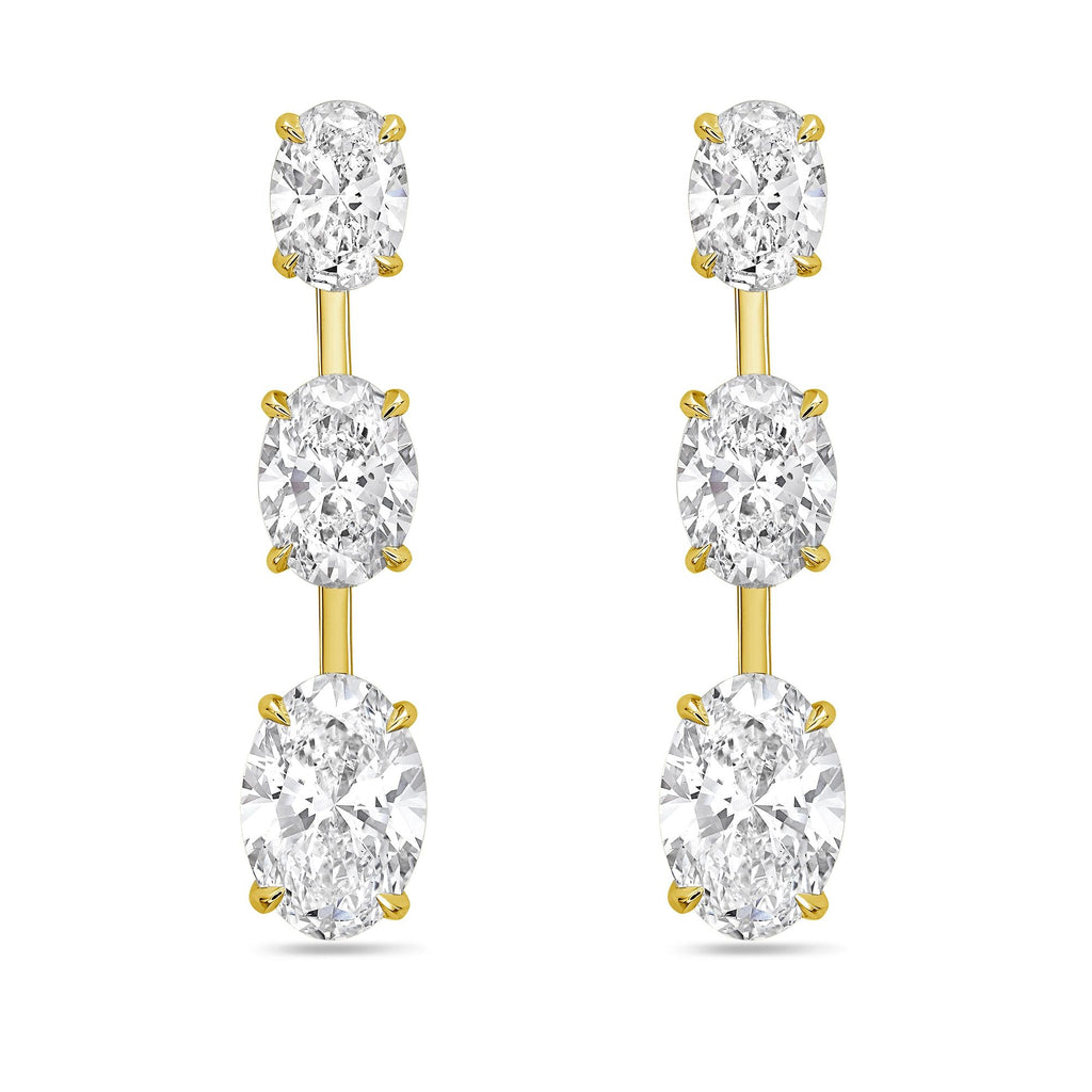 Lab Grown Diamond Graduated Dangling Earrings