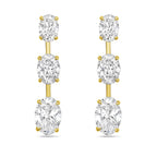 Lab Grown Diamond Graduated Dangling Earrings
