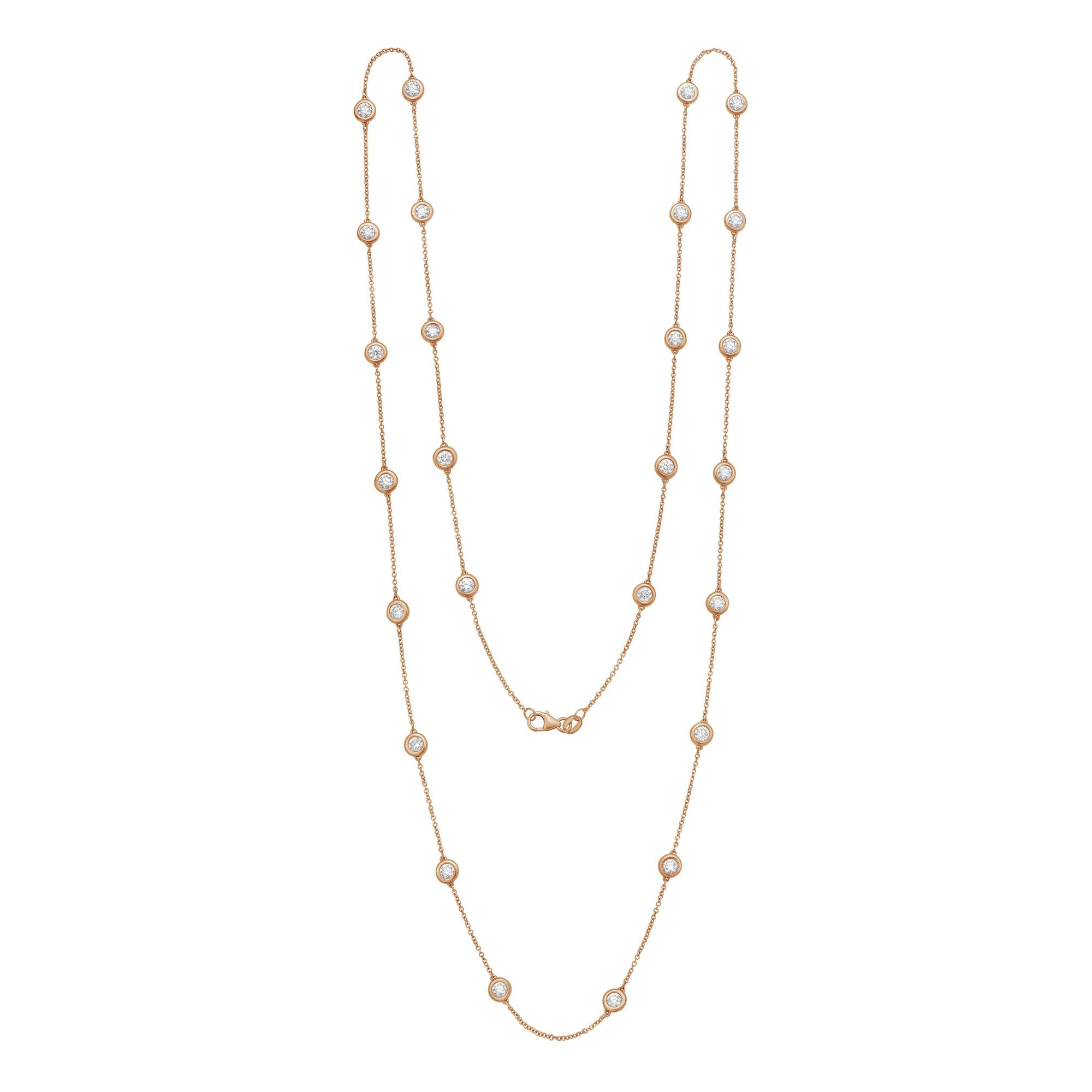 Lab Grown Diamonds By The Yard Opera Necklace