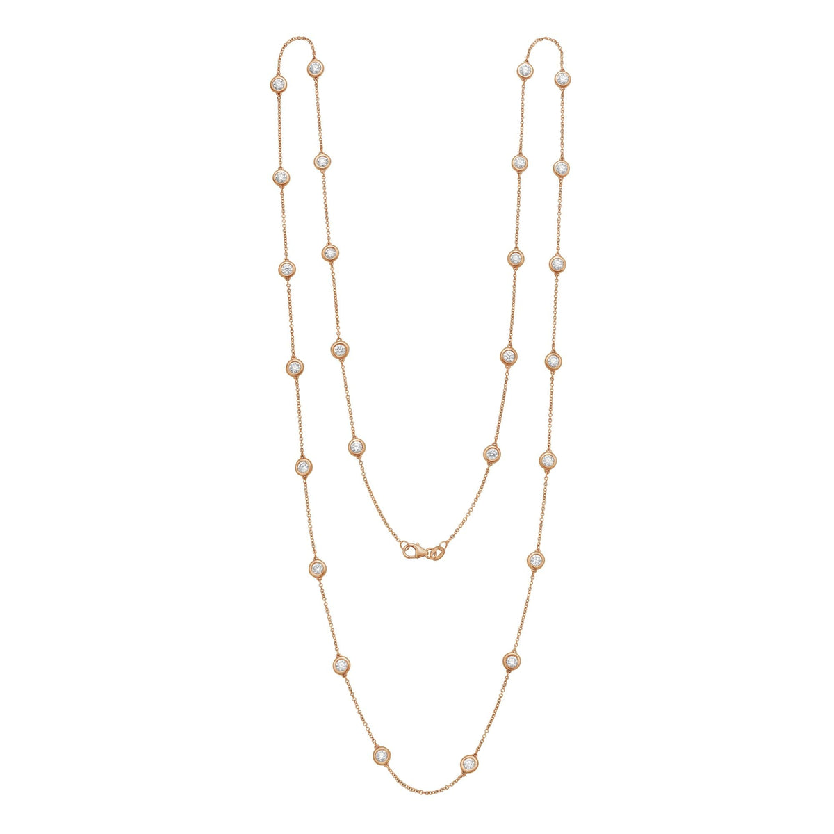 Lab Grown Diamonds By The Yard Opera Necklace