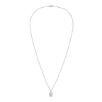 Lab-Grown Cushion Diamond Pendant with Diamond Bail