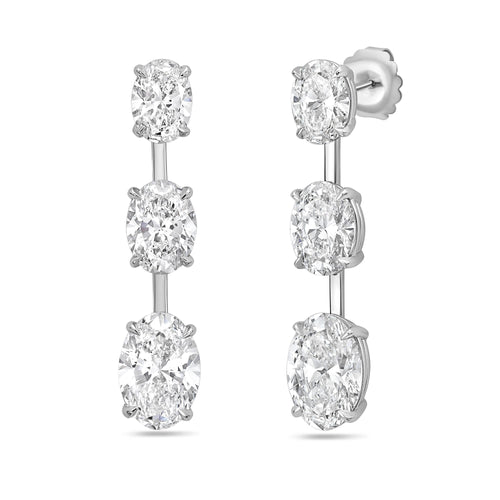 Lab Grown Diamond Graduated Dangling Earrings