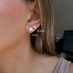 Lab Grown Princess Diamond Studs