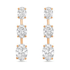 Lab Grown Diamond Graduated Dangling Earrings