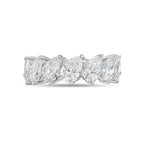 Lab Grown Slanted Pear Eternity Band