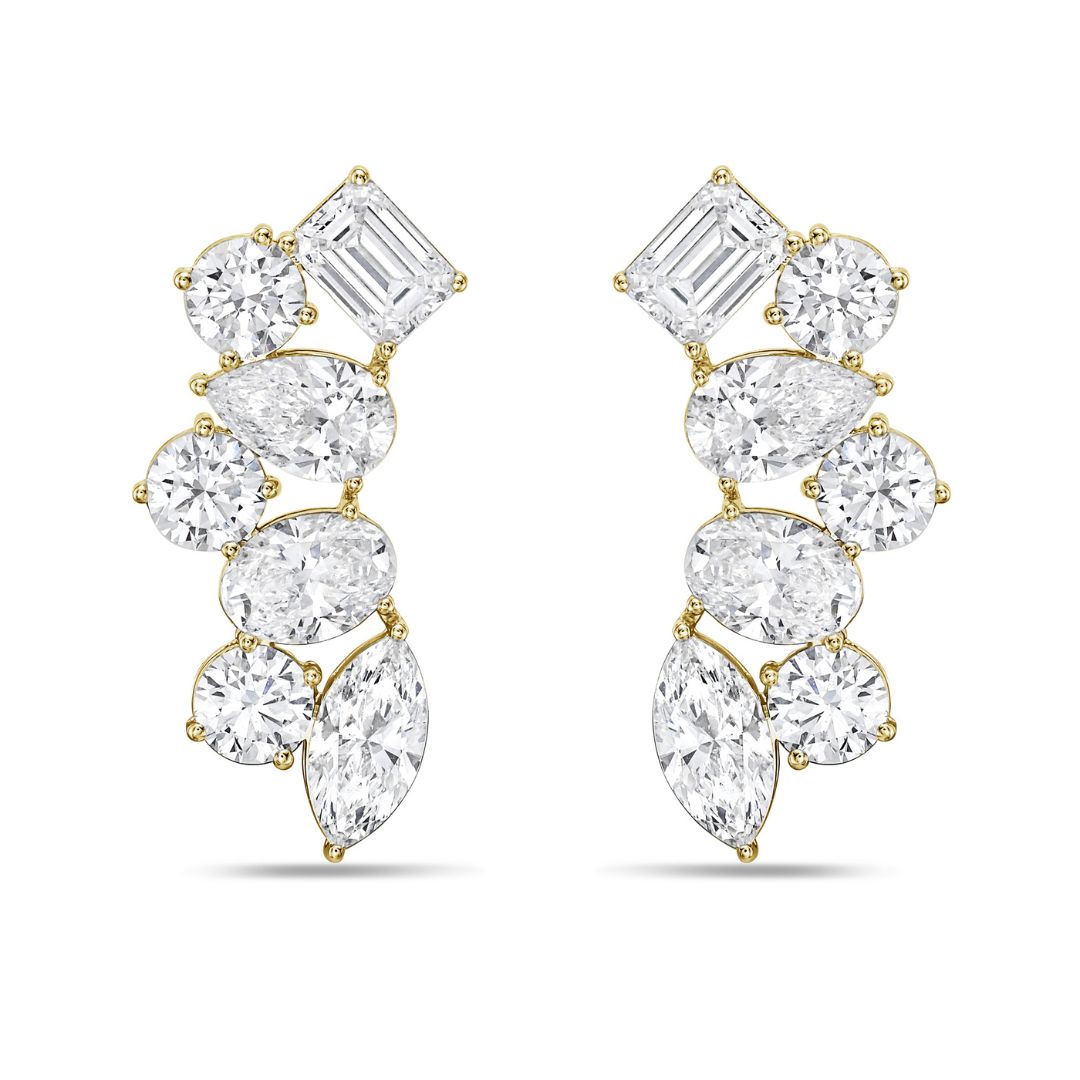 Lab Grown Multi-Cut Diamond Ear Crawlers