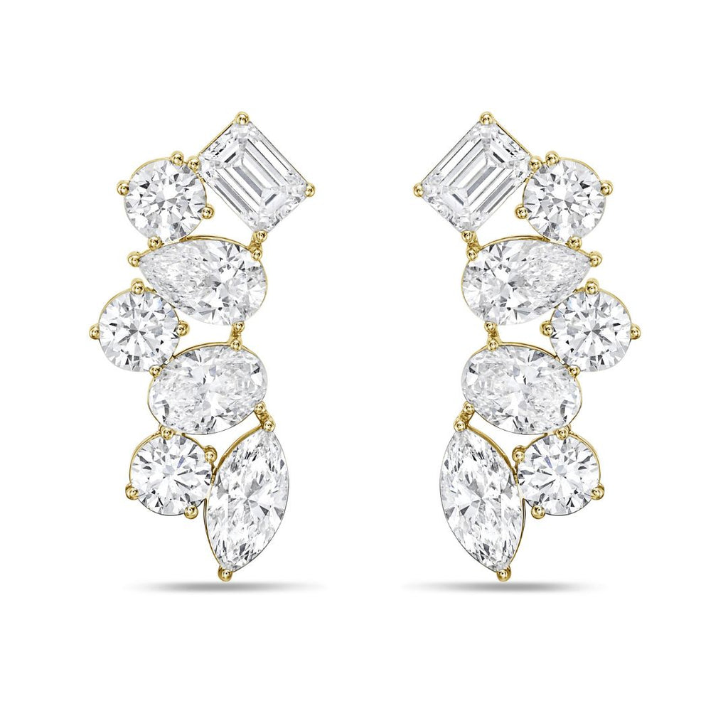 Lab Grown Multi-Cut Diamond Ear Crawlers
