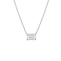 Lab Grown Diamond East-West Emerald Diamond Pendant