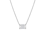 Lab Grown Diamond East-West Emerald Diamond Pendant