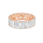 Lab Grown Emerald Cut Diamond Eternity Band