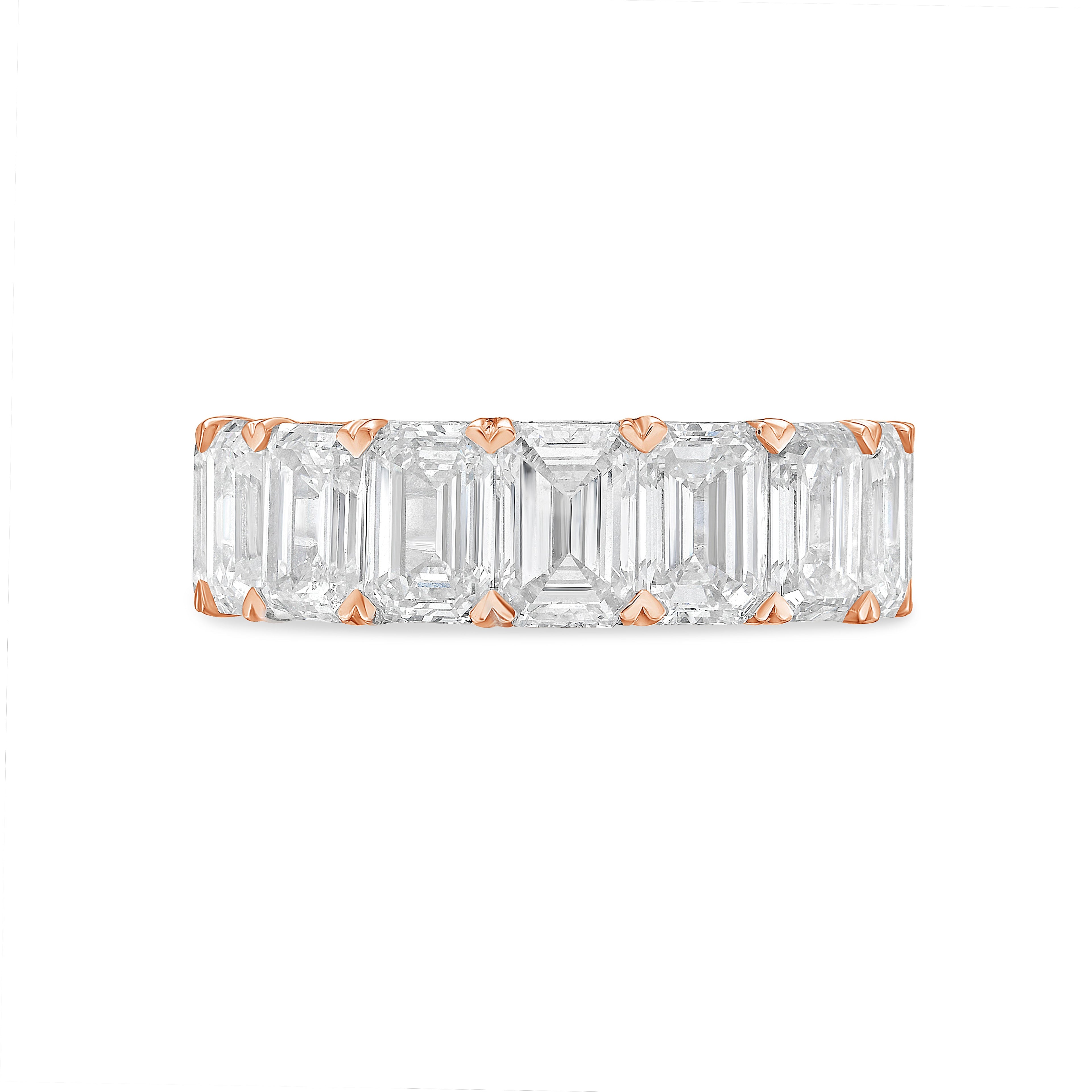 Lab Grown Emerald Cut Diamond Eternity Band