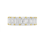 Lab Grown Emerald Cut Diamond Eternity Band