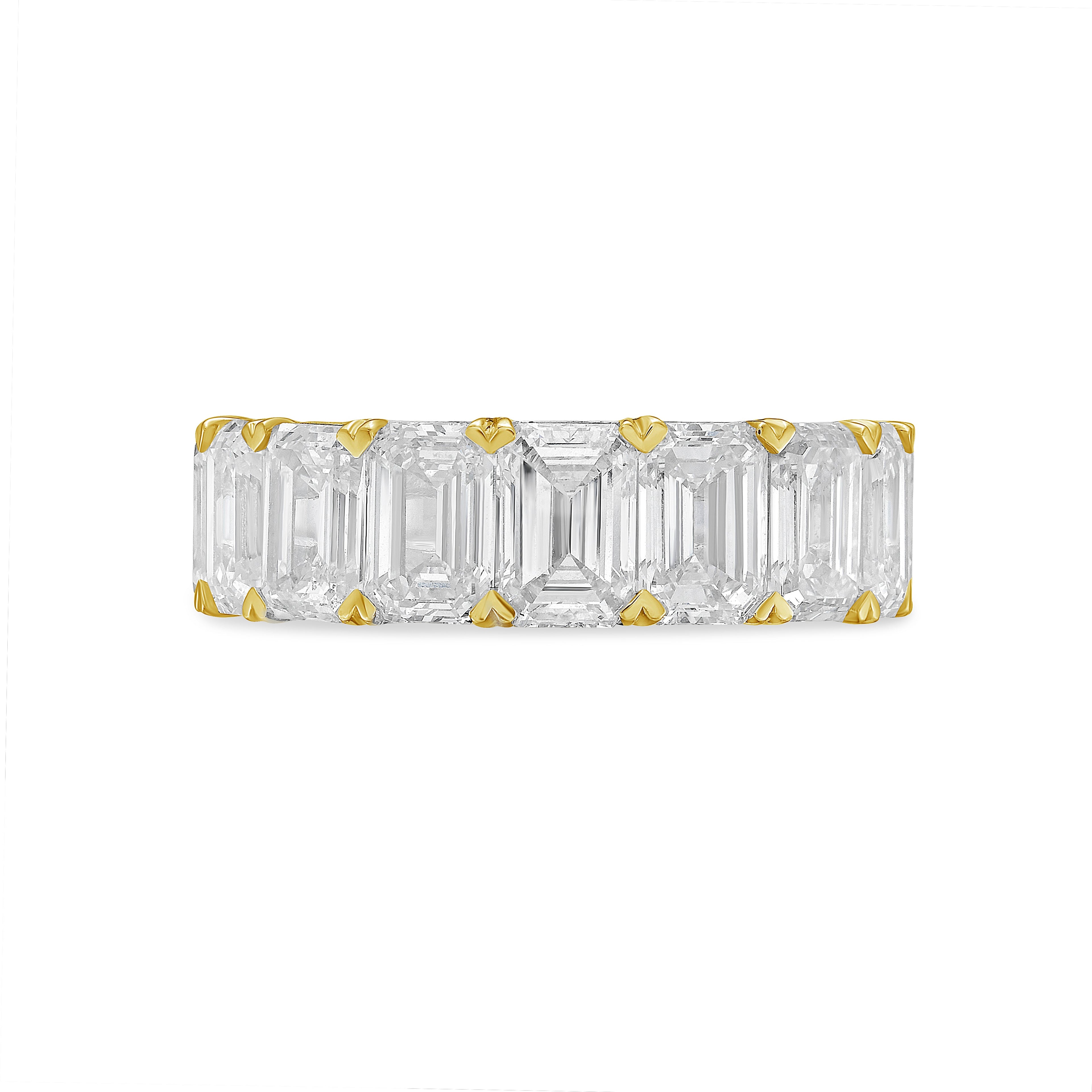 Lab Grown Emerald Cut Diamond Eternity Band