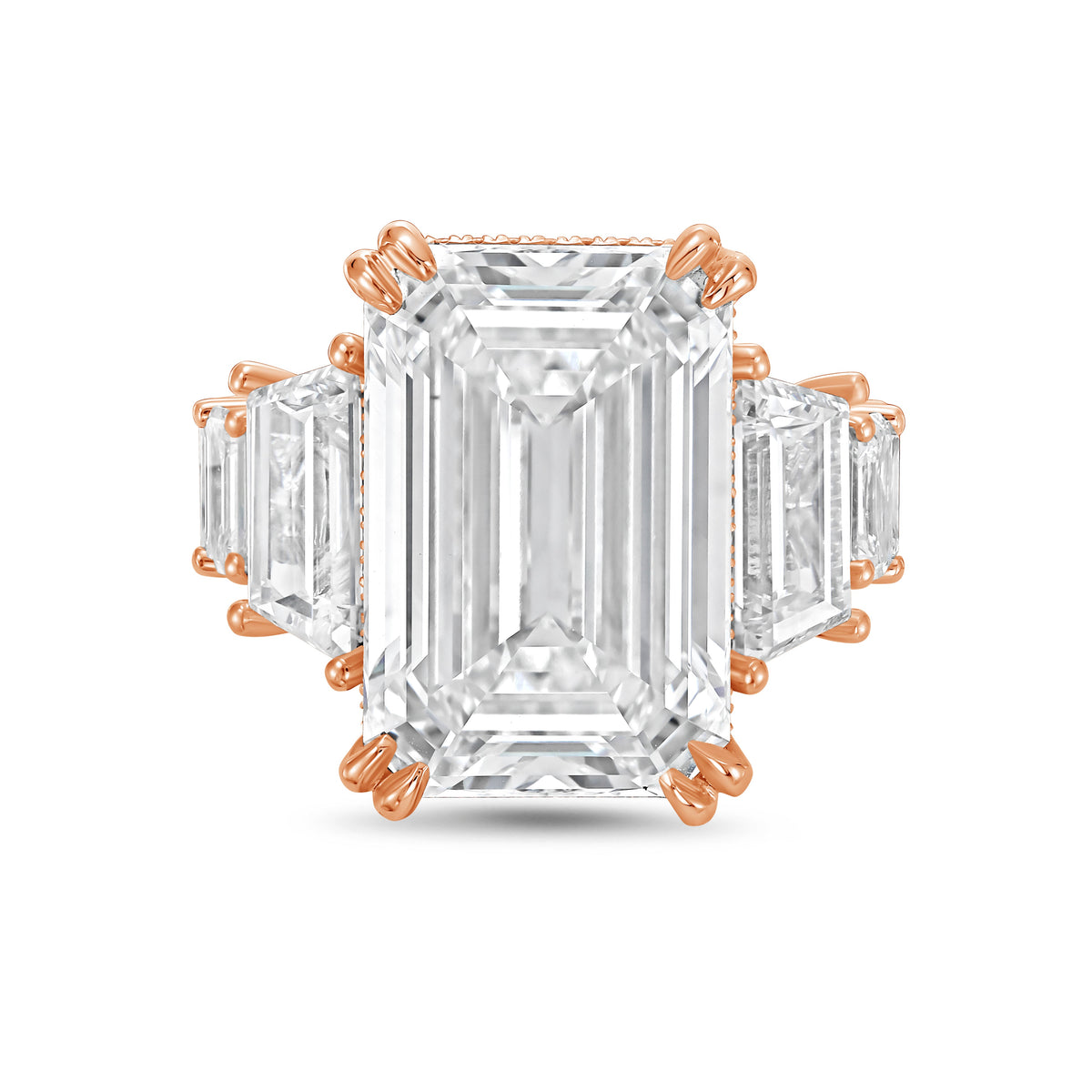 Lab-Grown Emerald Cut Diamond Fashion Ring