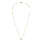 Lab Grown Diamond East-West Emerald Diamond Pendant