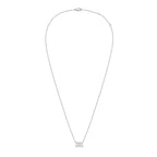 Lab Grown Diamond East-West Emerald Diamond Pendant