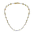 Lab Grown Emerald Cut Diamond Tennis Necklace