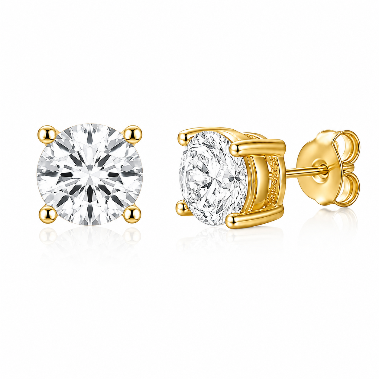 4 Carat Classic Studs by AZ Essentials