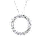 Lab Grown Open Circle Diamond Pendant