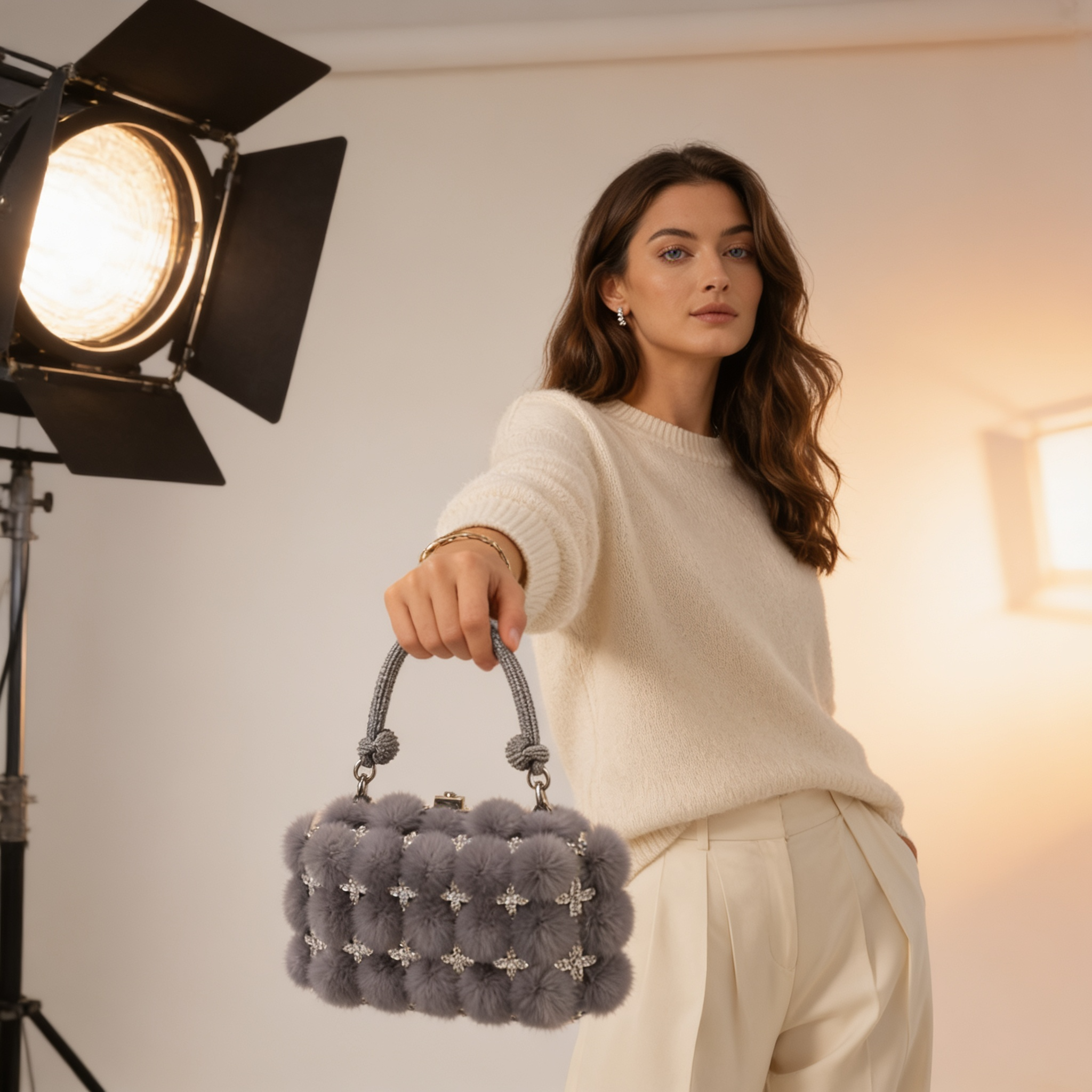 Polished Plush Handbag