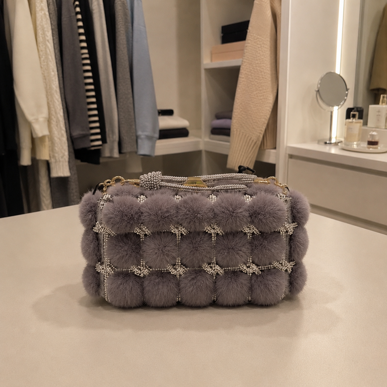Polished Plush Handbag