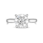 Lab-Grown Round Solitaire Engagement Ring