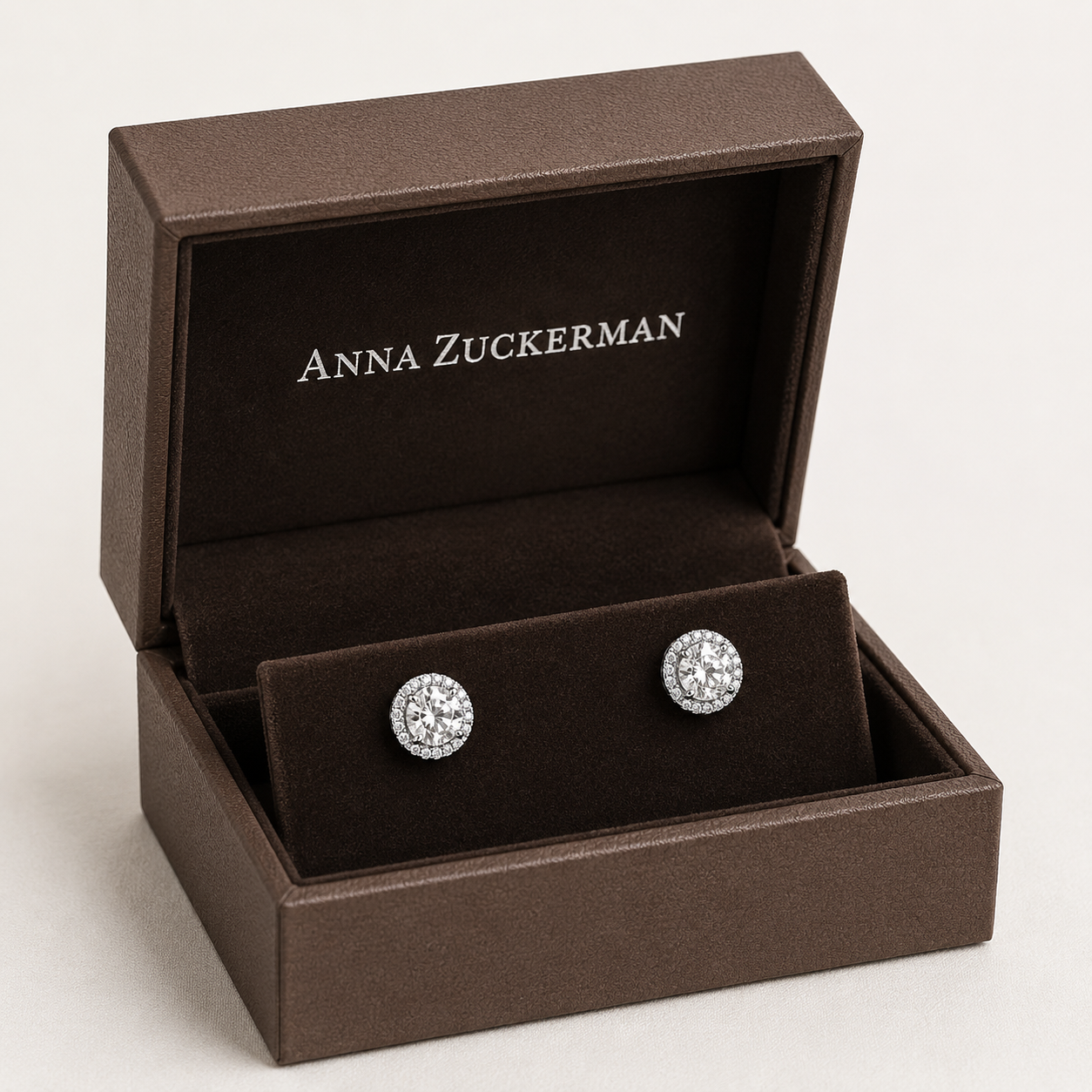 5 Carat Halo Studs by AZ Essentials