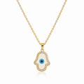 Hamsa Evil Eye Necklace by AZ Essentials
