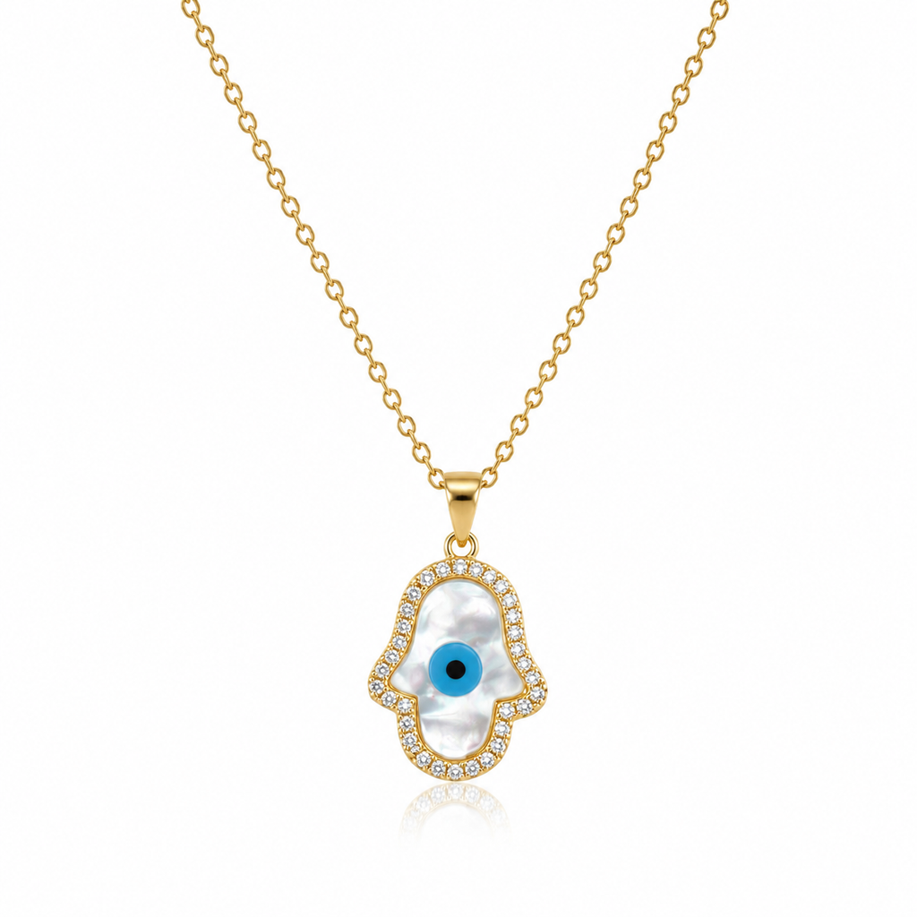 Hamsa Evil Eye Necklace by AZ Essentials