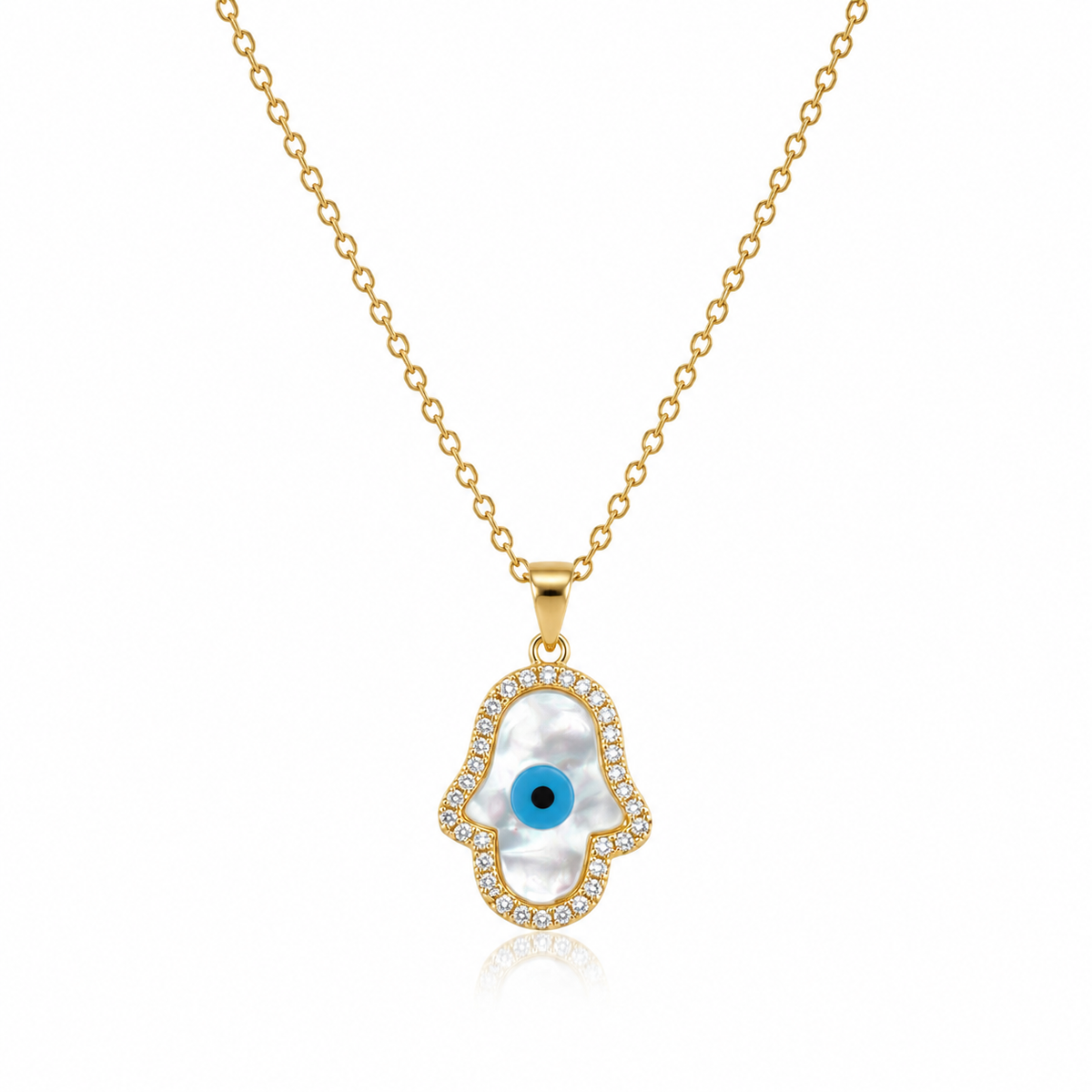 Hamsa Evil Eye Necklace by AZ Essentials