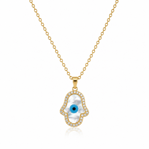 Hamsa Evil Eye Necklace by AZ Essentials