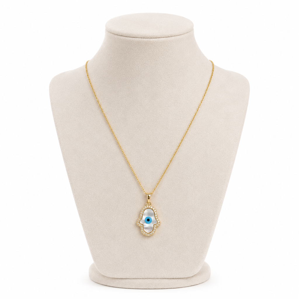 Hamsa Evil Eye Necklace by AZ Essentials