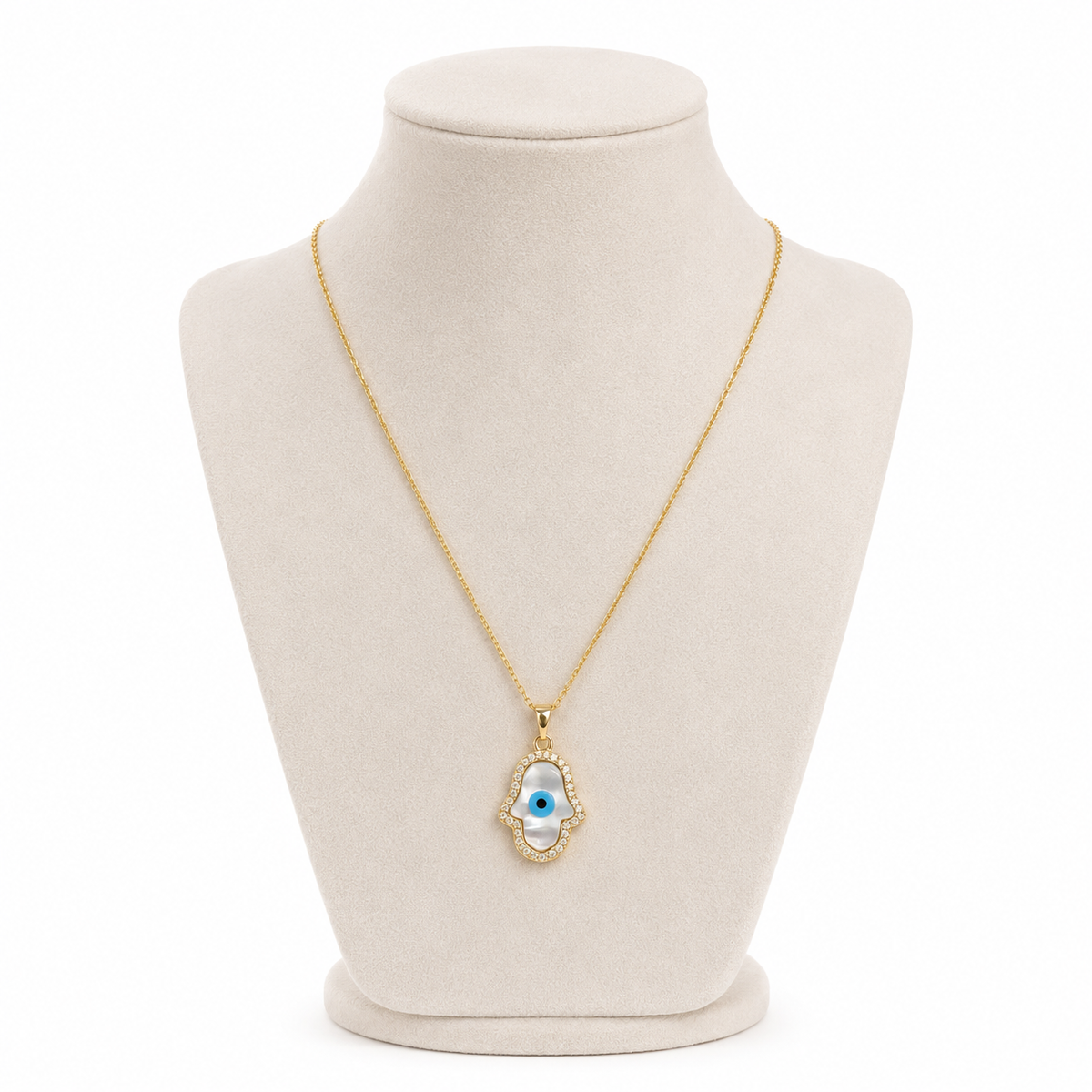 Hamsa Evil Eye Necklace by AZ Essentials