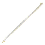 Lab-Grown Heart Diamond Tennis Bracelet