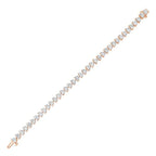 Lab-Grown Heart Diamond Tennis Bracelet